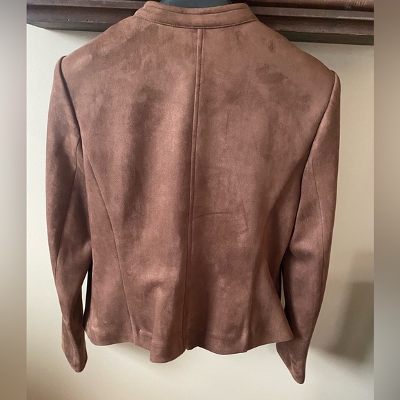 Tommy Hilfiger Faux Suede Jacket Ladies Sz 12 - Picture 8 of 9